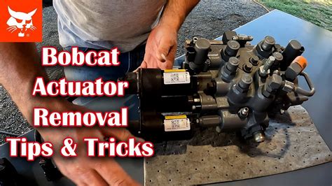 how to replace a actuator on a skid steer|bobcat actuator manual.